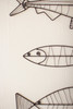 KALALOU NKE1371 SET OF THREE WIRE FISH WALL ART