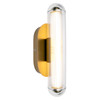 AVENUE LIGHTING HF7305-AB Nautilus 16"H LED Wall Sconce in Aged Brass
