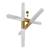 AVENUE LIGHTING HF7433-AB Tribeca 3-Light 32"W LED Pendant in Aged Brass/Ombre Glass