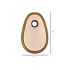 AVENUE LIGHTING HF7111W-AB-WHT Palmea 14"H Oval White Glass LED Wall Sconce in Aged Brass