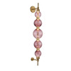 AVENUE LIGHTING HF7950-AB-PUR Zayna 5-Light 44"H LED Wall Sconce in Aged Brass/Purple Glass