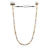 AVENUE LIGHTING HF7163-AGB Dubai 243"L Glass Strand LED Pendant in Aged Brass/Gold Glass