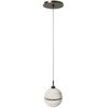 AVENUE LIGHTING HF2900-AB Sedona 1-Light 5"W Round Alabaster Pendant in Aged Brass