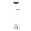 AVENUE LIGHTING HF2900-AB Sedona 1-Light 5"W Round Alabaster Pendant in Aged Brass