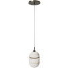 AVENUE LIGHTING HF2901-AB Sedona 1-Light 5"W Oval Alabaster Pendant in Aged Brass