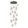 AVENUE LIGHTING HF2913-AB Sedona 13-Light 23"W Alabaster Pendant in Aged Brass