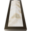 AVENUE LIGHTING HF2970-AB Sedona 20"H Alabaster 3-CCT LED Prism Wall Sconce in Aged Brass