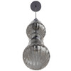 AVENUE LIGHTING HF7902-BK Avra 18"H Stacked LED Pendant in Black/Smoked Glass