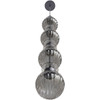 AVENUE LIGHTING HF7904-BK Avra 36"H Stacked LED Pendant in Black/Smoked Glass