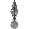 AVENUE LIGHTING HF8902-BK Avra 18"H LED Wall Sconce in Black/Smoked Glass