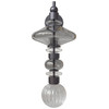AVENUE LIGHTING HF8900-BK Avra 22"H Wall Sconce in Black/Smoked Glass