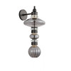 AVENUE LIGHTING HF8900-BK Avra 22"H Wall Sconce in Black/Smoked Glass