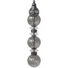 AVENUE LIGHTING HF8903-BK Avra 27"H LED Wall Sconce in Black/Smoked Glass