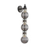 AVENUE LIGHTING HF8903-BK Avra 27"H LED Wall Sconce in Black/Smoked Glass