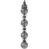 AVENUE LIGHTING HF8904-BK Avra 36"H LED Wall Sconce in Black/Smoked Glass