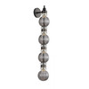 AVENUE LIGHTING HF8904-BK Avra 36"H LED Wall Sconce in Black/Smoked Glass