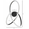AVENUE LIGHTING HF5080-BK Windsor 22"W Spiral Ring 5-CCT LED Wall Sconce in Black