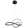 AVENUE LIGHTING HF5069-BK Windsor 32"W Spiral Ring 5-CCT LED Pendant in Black
