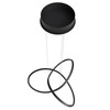 AVENUE LIGHTING HF5069-BK Windsor 32"W Spiral Ring 5-CCT LED Pendant in Black