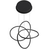 AVENUE LIGHTING HF5070-BK Windsor 36"W Spiral Ring 5-CCT LED Pendant in Black