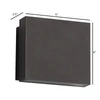 AVENUE LIGHTING AV10002-BLK Avenue Outdoor 5" Square Up/Down 3-CCT LED Wall Sconce in Black