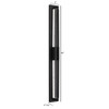 AVENUE LIGHTING AV10013-BLK Avenue Outdoor 44"H 3-CCT LED Wall Sconce in Black/Clear Light Bar