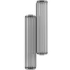 AVENUE LIGHTING HF7882-BK Fremont 2-Light LED Wall Sconce in Black/Ribbed Glass