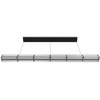 AVENUE LIGHTING HF7886-BK Fremont 78"W Linear LED Pendant in Black/Clear Ribbed Glass