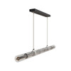AVENUE LIGHTING HF7800-IVY Fremont 64"W Clear Tubular LED Pendant in Ivory/Black