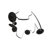 AVENUE LIGHTING HF7205-G202-BLK Fremont ?Belt 5-Light 551"L Pendant in Black/Smoked Glass Disc