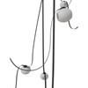 AVENUE LIGHTING HF7207-G301-BLK Fremont ?Belt 7-Light 826"L Pendant in Black/White Glass Open Globes