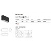 AVENUE LIGHTING ML7010-BK Magnetix 4"W Linear LED Light 4W