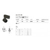 AVENUE LIGHTING ML4192-BK Magnetix Round Spot Light/Honeycomb Diffuser 15W