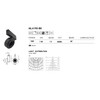 AVENUE LIGHTING ML4190-BK Magnetix Round Slim Spot Light/Honeycomb Diffuser 15W