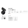 AVENUE LIGHTING ML4110-BK Magnetix Round Spot Light/Honeycomb Diffuser 20W