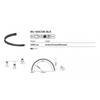 AVENUE LIGHTING ML180-CSM-BLK Magnetix 1/2 Curved Track 39.5"L 200W Max