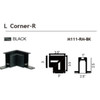 AVENUE LIGHTING ML111-RM-BK Magnetix L Corner for Recessed