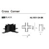 AVENUE LIGHTING ML1001-SM-BK Magnetix Surface Mount Cross Corner