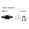 AVENUE LIGHTING ML112-RM-BK Magnetix Inner Corner For Recessed