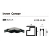 AVENUE LIGHTING ML112-SM-BK Magnetix Inner Corner For Surfaced/Recessed/Pendant