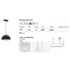 AVENUE LIGHTING ML5562-BK-WHT Magnetix 12"W Dome-Shaped LED Pendant 10W