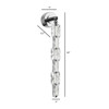 AVENUE LIGHTING HF7190-CH Monarch 26"H LED Wall Sconce in Chrome/Clear Acrylic