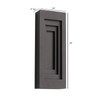 AVENUE LIGHTING AV10027-DBZ Avenue Outdoor 24"H 3-CCT LED Rectangular Wall Panel Sconce in Dark Bronze