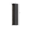AVENUE LIGHTING AV10041-DBZ Avenue Outdoor 19"H Open Side Panel 3-CCT LED Wall Sconce in Dark Bronze/Textured Grey