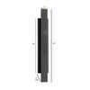 AVENUE LIGHTING AV10035-DBZ Avenue Outdoor 31"H Ridges 3-CCT LED Wall Sconce in Dark Bronze