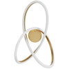 AVENUE LIGHTING HF5080-GB Windsor 22"W Spiral Ring 5-CCT LED Wall Sconce in Golden Bronze