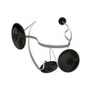 AVENUE LIGHTING HF7203-G202-IVY Fremont ?Belt 3-Light 275"L Pendant in Ivory/Smoked Glass Disc