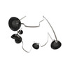 AVENUE LIGHTING HF7205-G102-IVY Fremont ?Belt 5-Light 551"L Pendant in Ivory/Smoked Glass Bowls