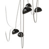 AVENUE LIGHTING HF7207-G102-IVY Fremont ?Belt 7-Light 826"L Pendant in Ivory/Smoked Glass Bowls