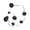 AVENUE LIGHTING HF7207-G102-IVY Fremont ?Belt 7-Light 826"L Pendant in Ivory/Smoked Glass Bowls